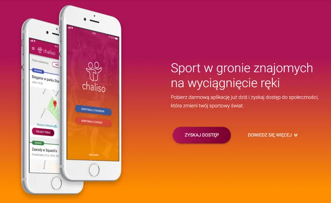 Chaliso – polska aplikacja ułatwiająca wspólne uprawianie sportu