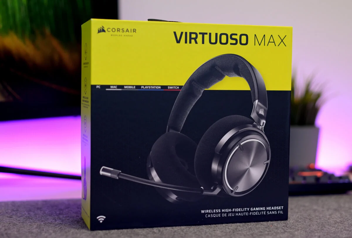 pudełko Corsair Virtuoso Max Wireless
