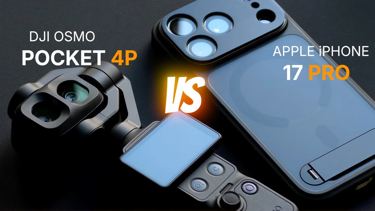 Sprawdzamy DJI Osmo Pocket 4P i iPhone’a 17 Pro. Różnice są większe, niż można się spodziewać