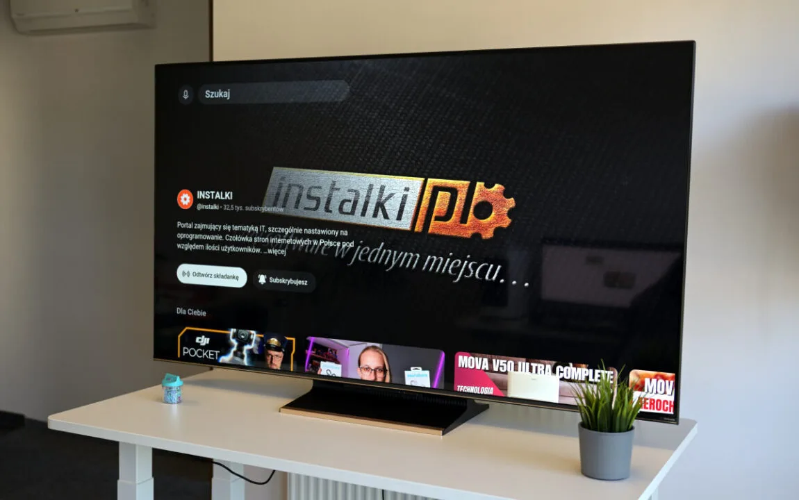 YouTube na Dreame 65S100 Mini LED 4K TV