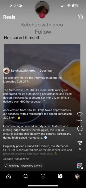 Dziwne opisy na Instagramie