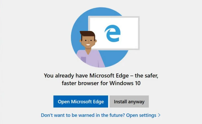 Microsoft „ostrzega” użytkowników przed instalacją Chrome i Firefoksa
