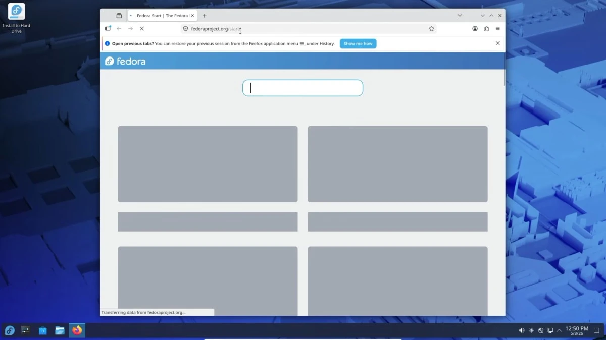 Fedora KDE Plasma Desktop 44