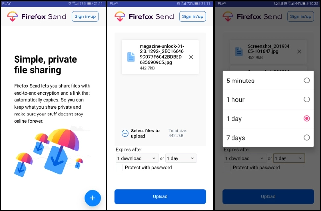Firefox Send – bezpieczne wysyłanie dużych plików (recenzja)