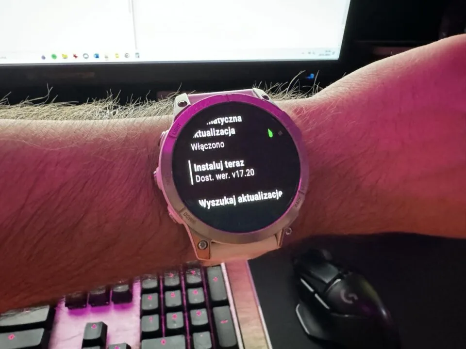 Garmin Fenix Epix aktualizacja Software Version 17.20