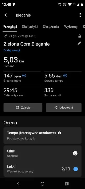 Garmin Forerunner - bieganie