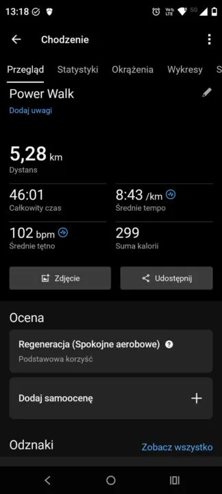 Garmin Forerunner: Power Walk