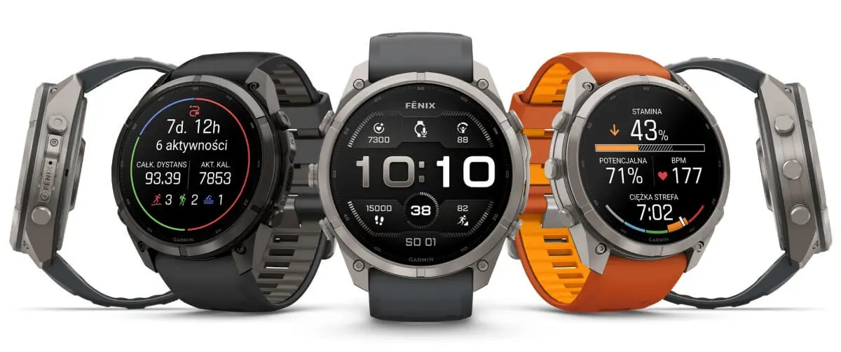 Modele Garmin Fenix 9 Pro z updatem