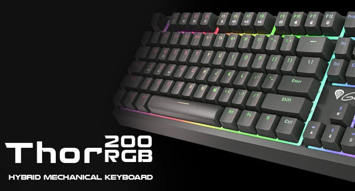 Połączenie zalet klawiatury mechanicznej i tradycyjnej? Poznajcie Genesis Thor 200 RGB