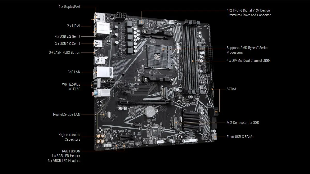 B450M D3HP WIFI6E.