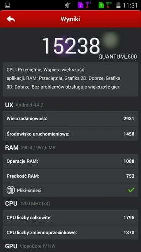 Goclever Quantum 600 - AnTuTu test - 01