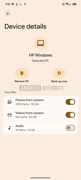 android backup na pc