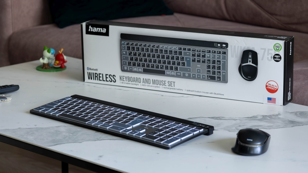 HAMA WKM-750 – recenzja. Tani i bezprzewodowy duet do biura