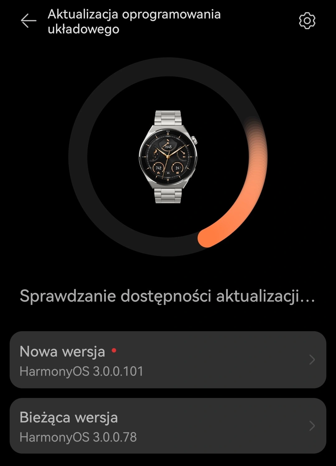 Aktualizacja HarmonyOS 3 Huawei Watch GT3 Pro 