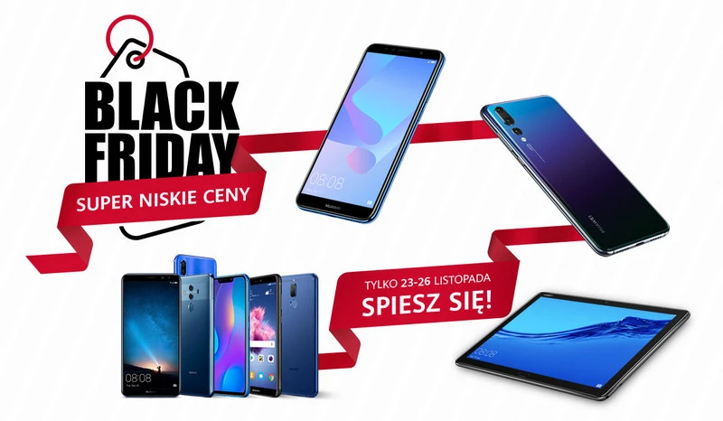 Smartfony i tablety Huawei będą dostępne w niższych cenach na Black Friday