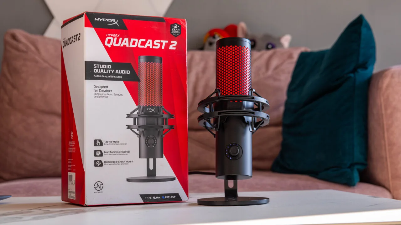 HyperX Quadcast 2 – recenzja. Mocny zawodnik w świecie mikrofonów USB
