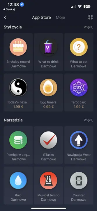 Sklep z aplikacjami Amazfit