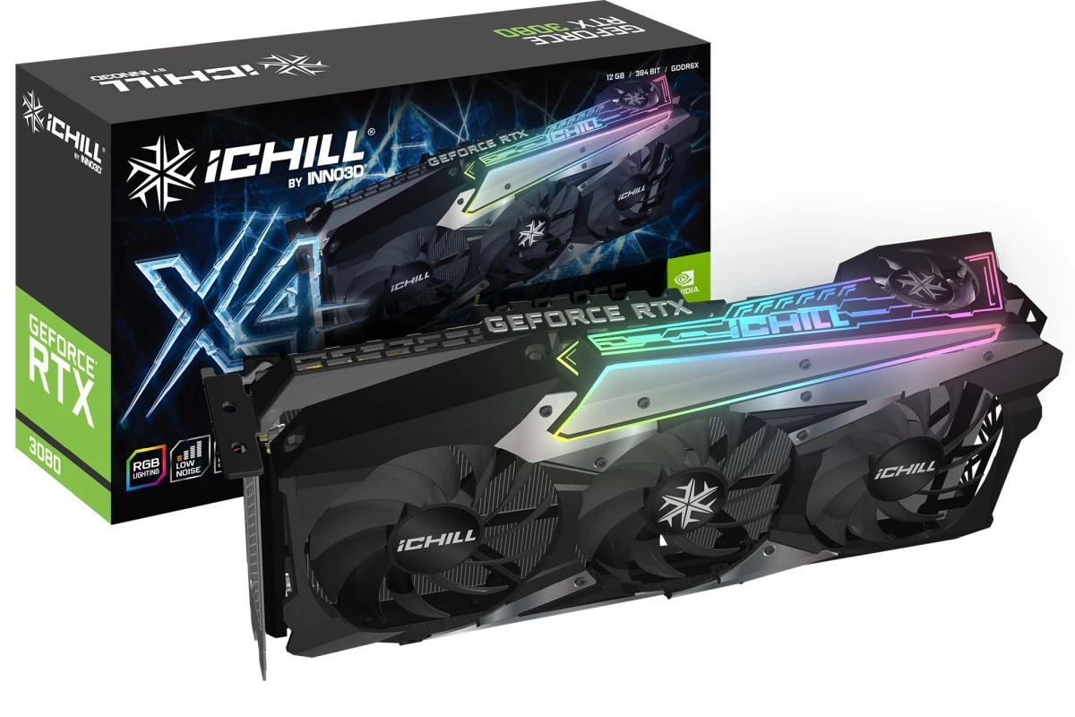 INNO3D GeForce RTX 3080 12 GB iChill X4 to karta graficzna z nietypowym chłodzeniem