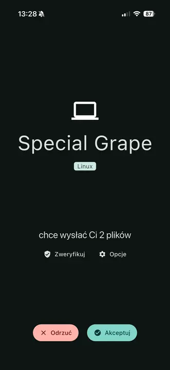 Transfer plików z Linux na iOS