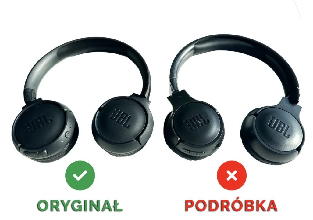JBL Tune 520 BT podróbki jak rozpoznać
