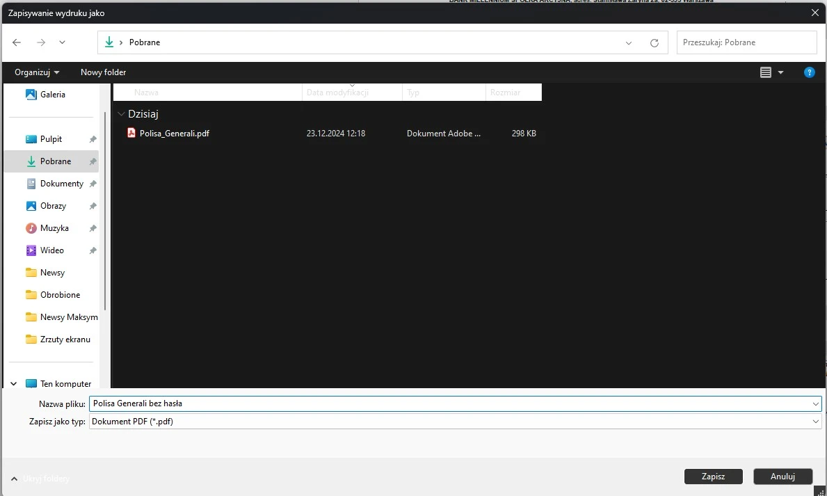 Jak usunąć hasło z pliku PDF