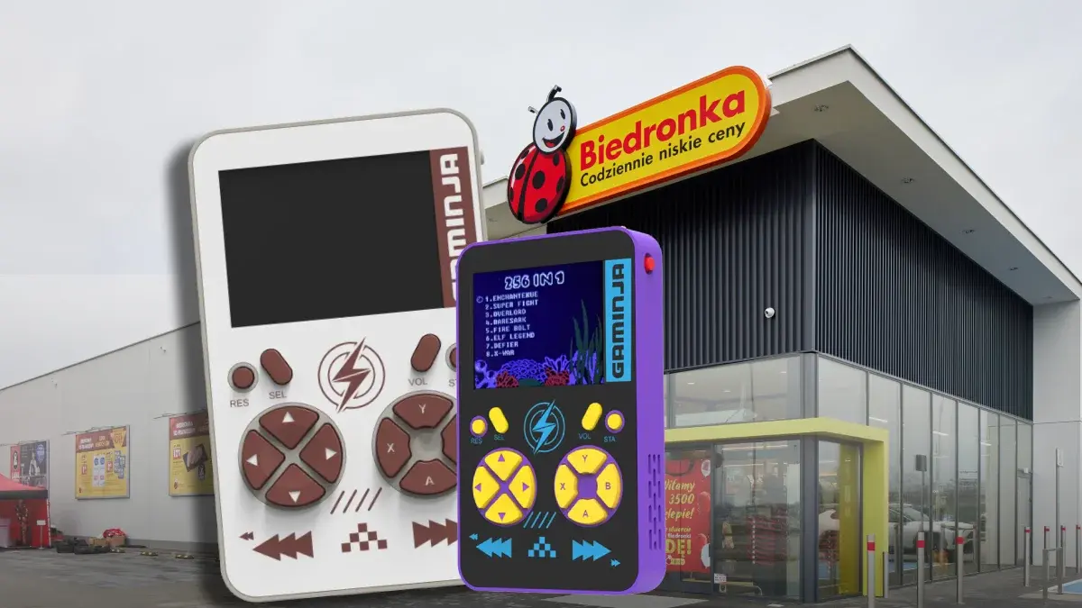 Biedronka rzuciła konsolę retro za 49 zł. Ma 256 gier i ładuje telefon