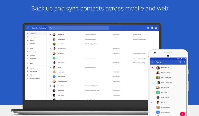 Aplikacja Kontakty Google dostępna dla (prawie) wszystkich