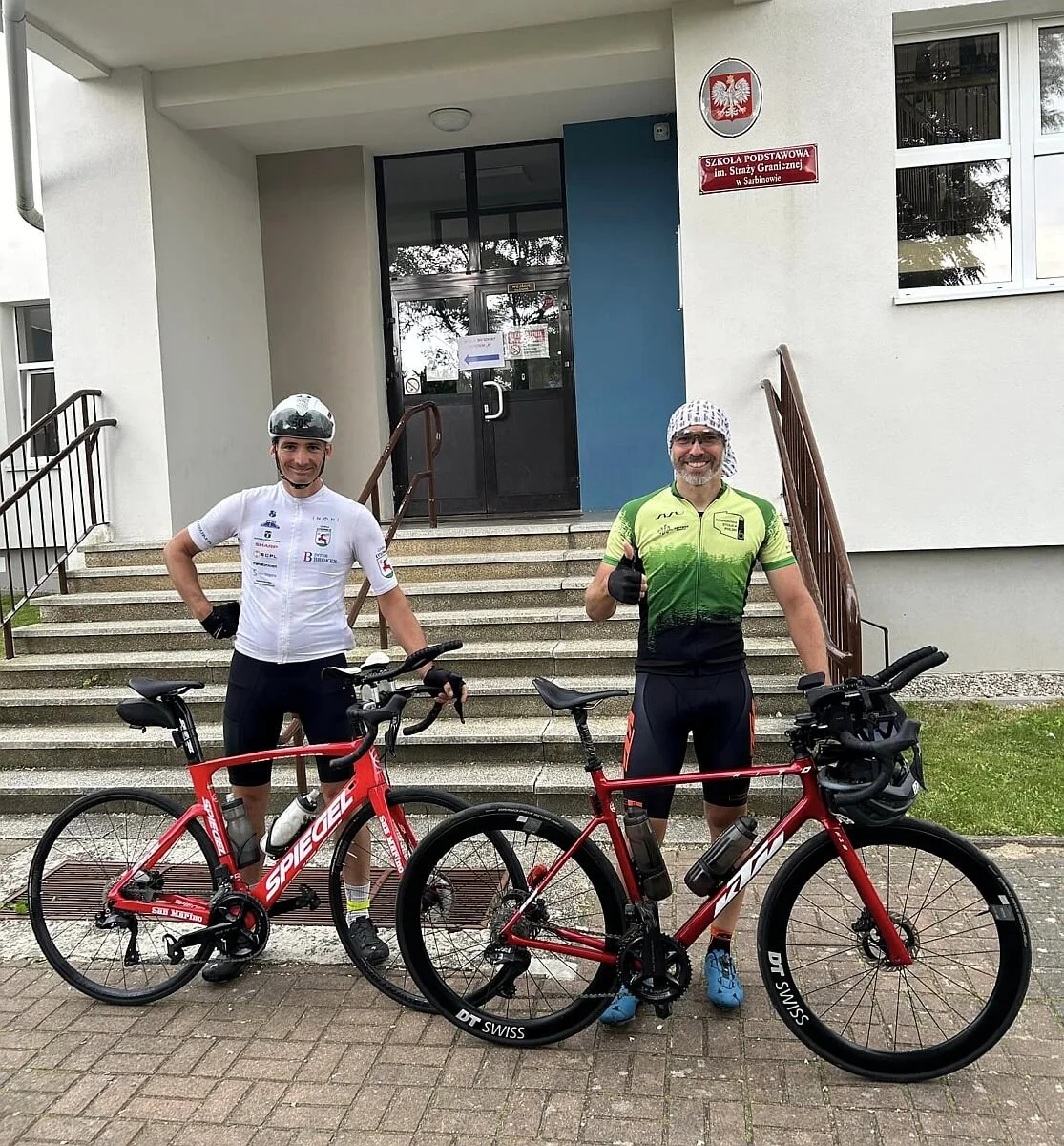 Jacek Kwiatkowski i Krzysztof Fechner podczas bicia rekordu Polski