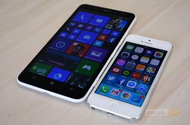 Lumia 1320 i iPhone 5