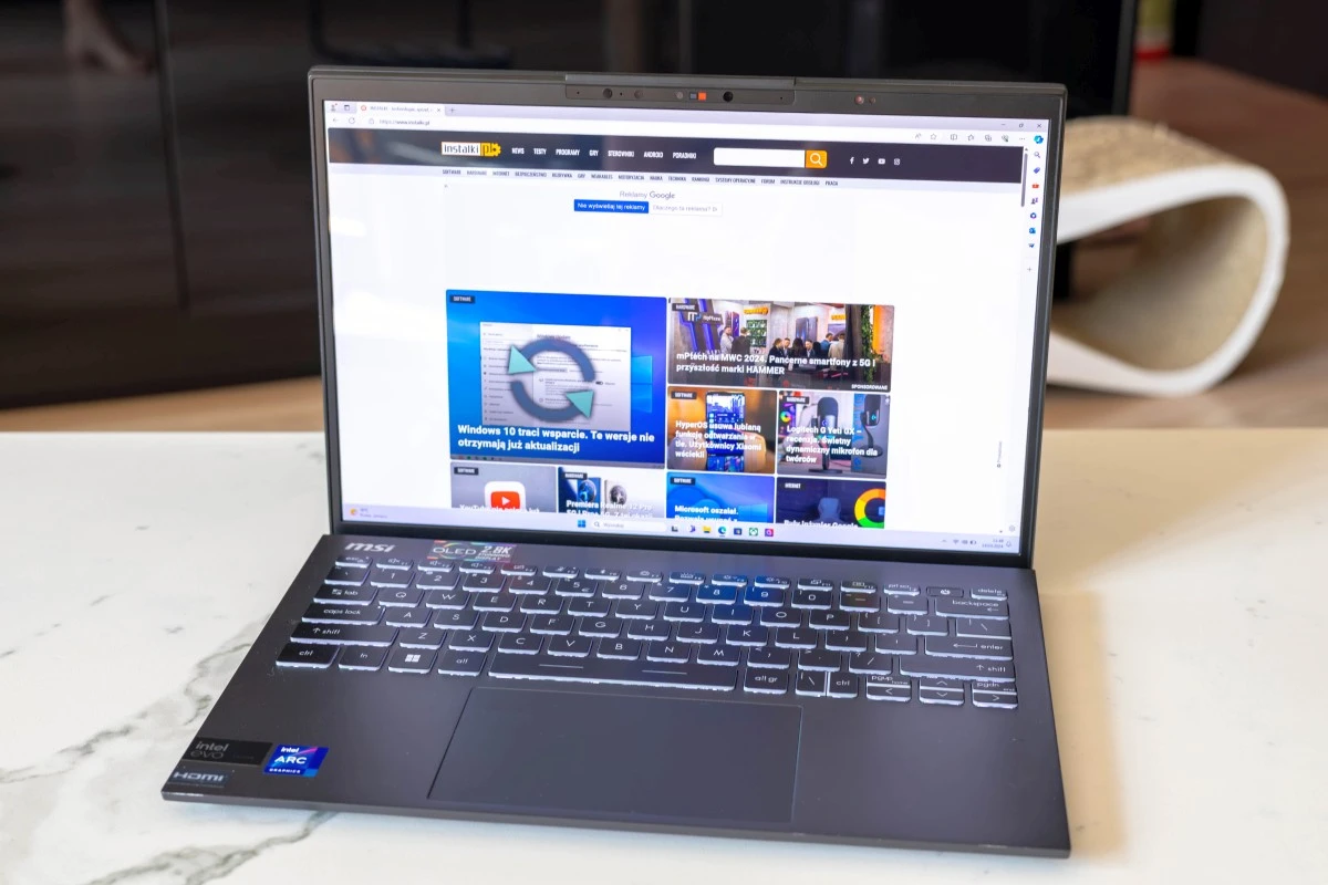 MSI Prestige 13 AI Evo - recenzja