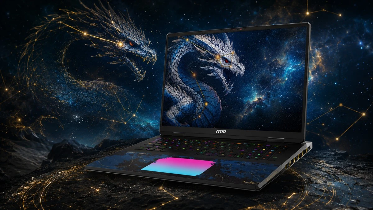 Ten laptop wygląda jak smoczy artefakt. MSI wyceniło go w Polsce na 29 999 zł
