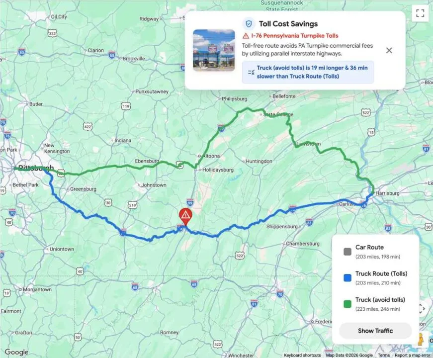 Koniec udręki w Mapach Google nadchodzi. Na to czekali kierowcy dużych samochodów