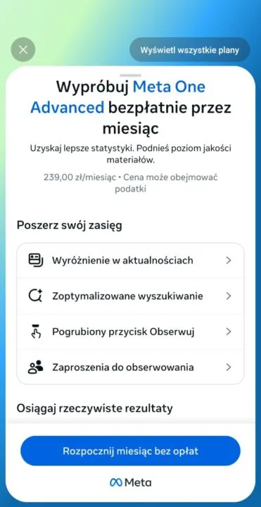 Twórcy mają do wyboru dwa rodzaje subskrypcji. Źródło: Meta