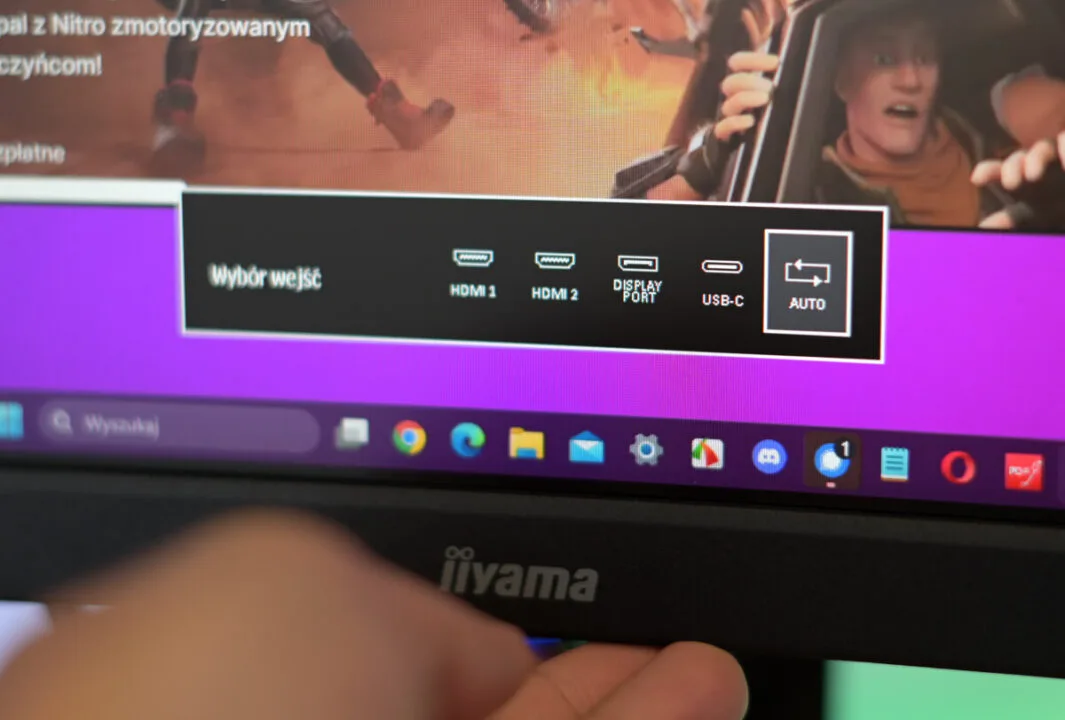 Menu OSD w iiyama G-Master GCB4580DQSN-B1