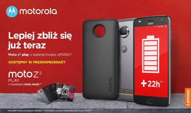 Smartfon Moto Z2 Play w Polsce. Sensowna cena i moduł gratis w przedsprzedaży