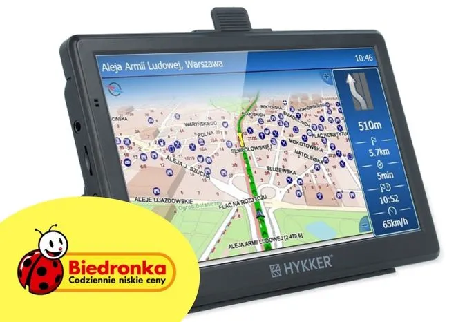 Sprzęt dla kierowców w Biedronce: nawigacja myNavi 7, radio Tune i transmiter FM