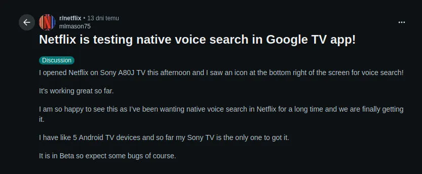 Pierwsze opinie o nowej funkcji serwisu Netflix.