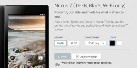Nexus 7 wyprzedany. Nadchodzi Nexus 8?