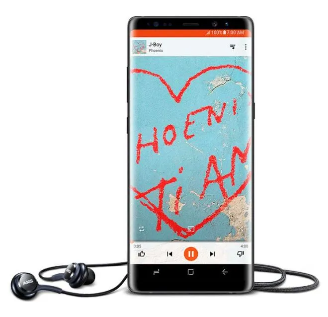 Note8 music