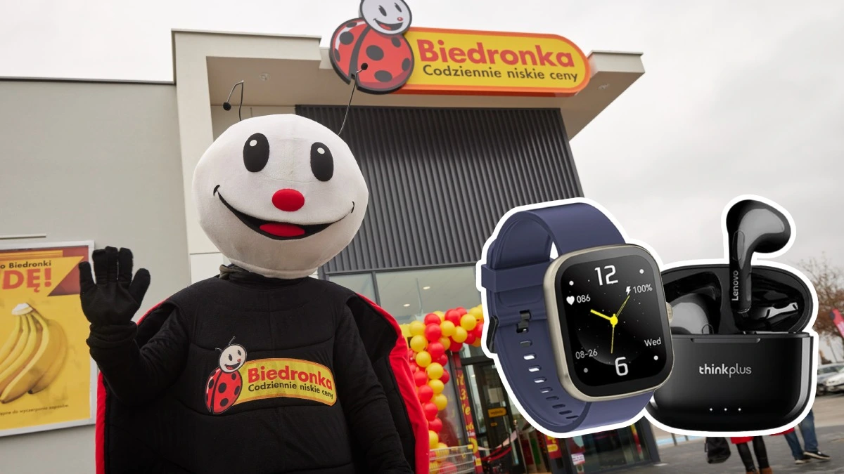 Biedronka wyprzedaje elektronikę. Smartwatche i słuchawki Lenovo o połowę taniej