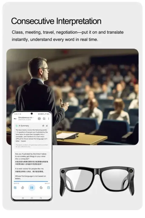 Okulary mogą służyć jako tłumacz