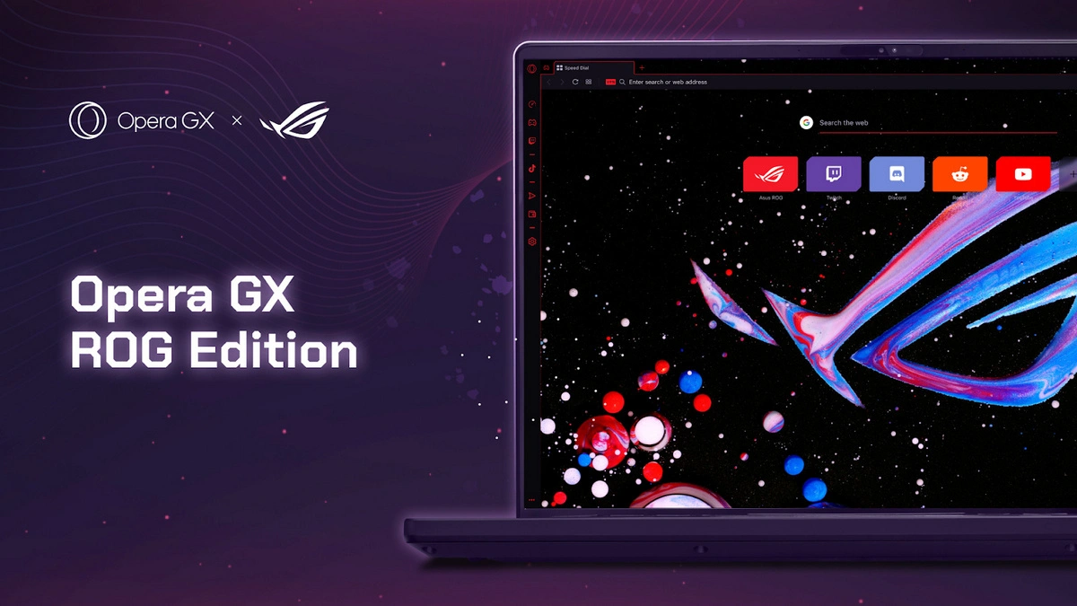 ASUS ROG będzie miał własną przeglądarkę internetową. To Opera GX ROG