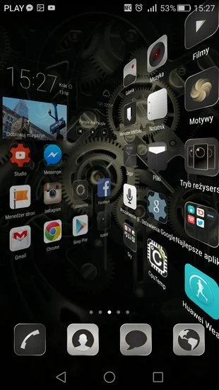 Huawei P8 - Animacja przełączania ekranów