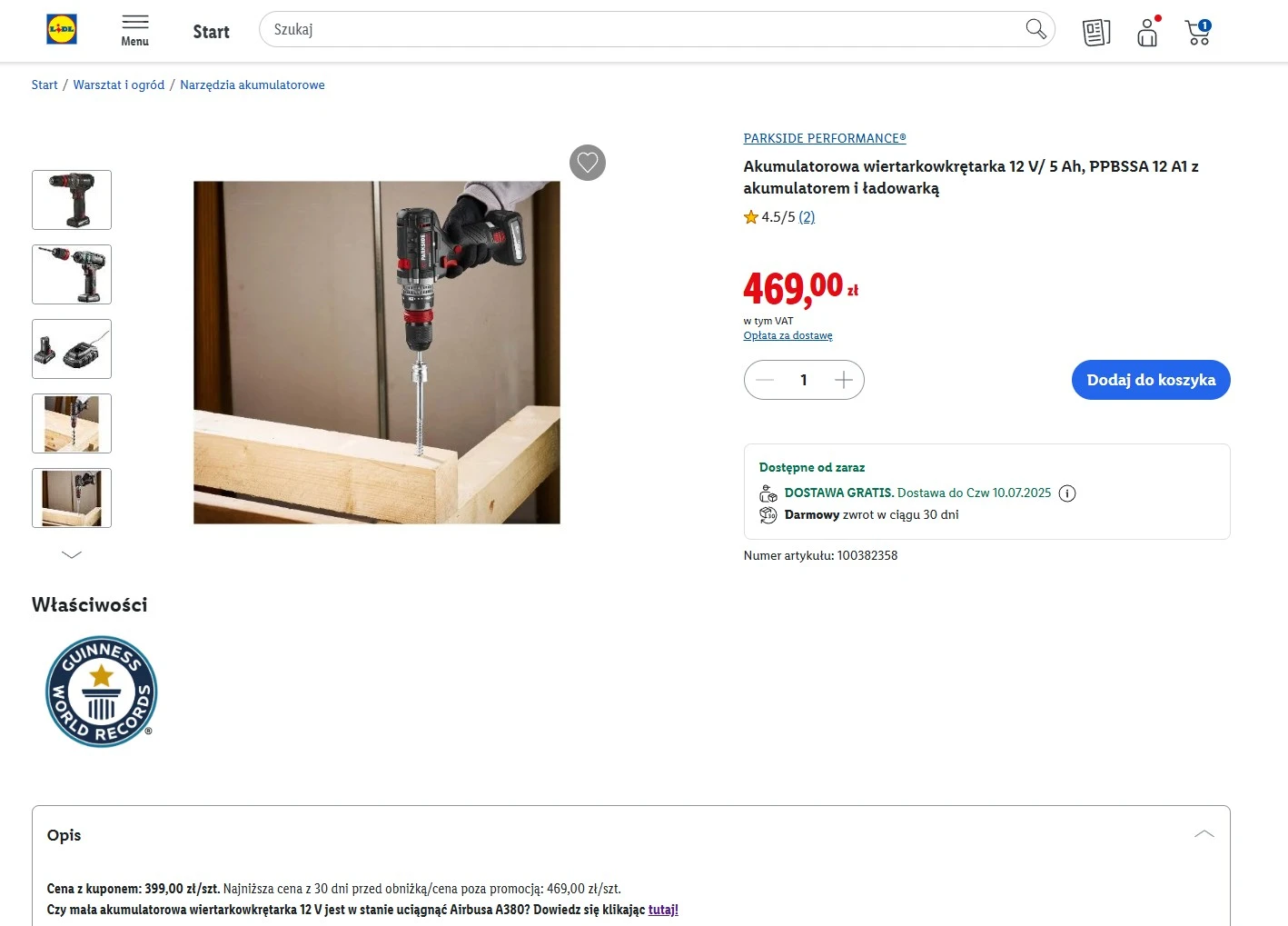 Parkside PPBSSA 12 BF24 A1 cena