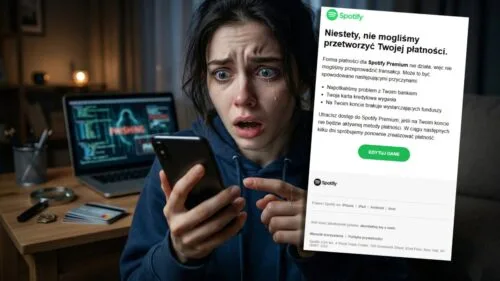 Dostałeś takiego maila z logo Spotify lub Disney+? Uważaj, to oszustwo
