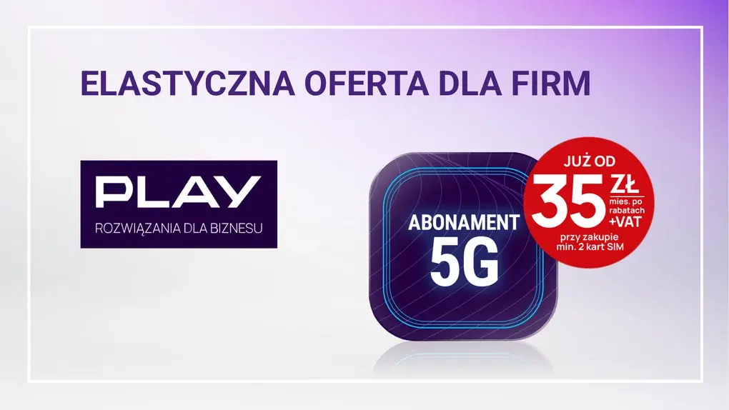 Play prezentuje nową ofertę abonamentu dla firm.