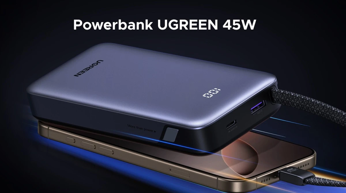 Powerbank UGREEN w promocji. Za ile?! Szybkie ładowanie i wysuwany kabel
