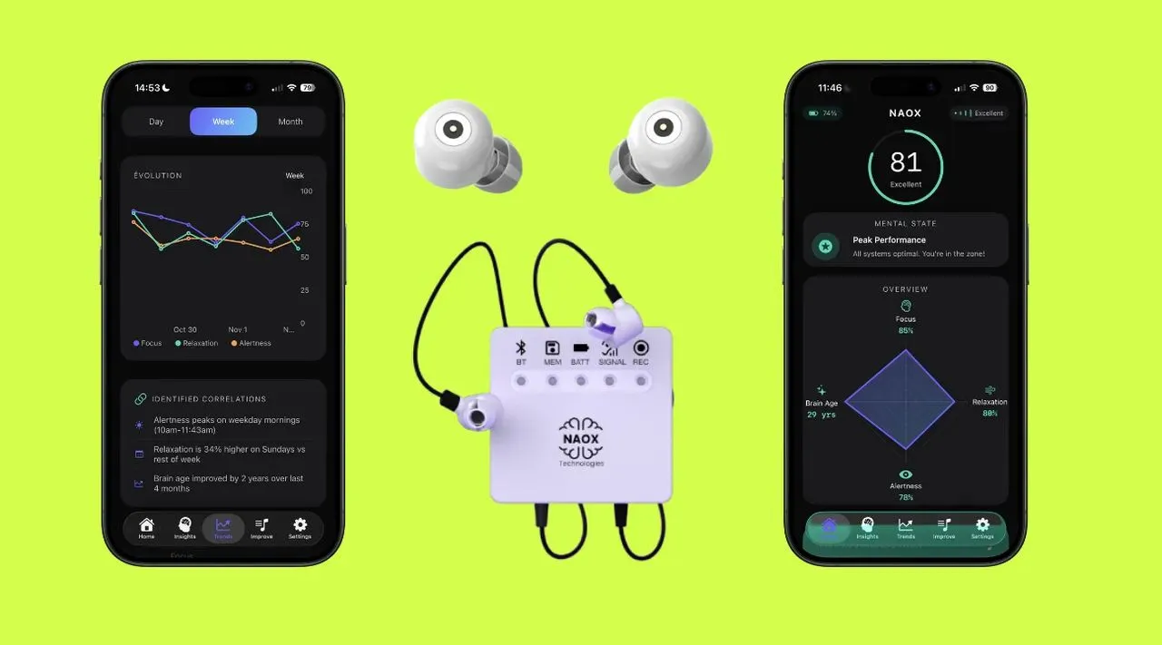 Słuchawki przyszłości? NAOX Wave zarejestrują aktywność mózgu