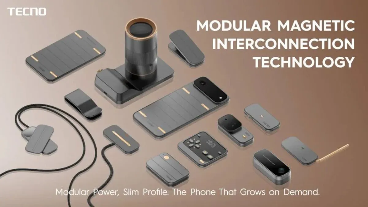 Zobacz telefon z akcesoriami niczym klocki. TECNO wraca do modularności