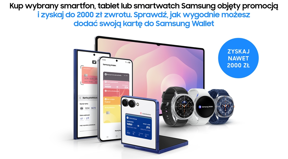 Jesienna promocja Samsung. Kup telefon, odbierz zwrot 2000 zł